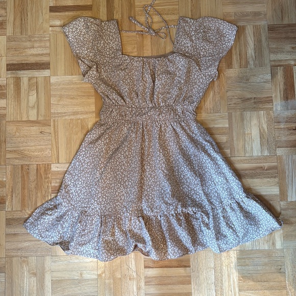 Altar'd State Wilde Leopard Mini Dress size medium - Picture 7 of 8